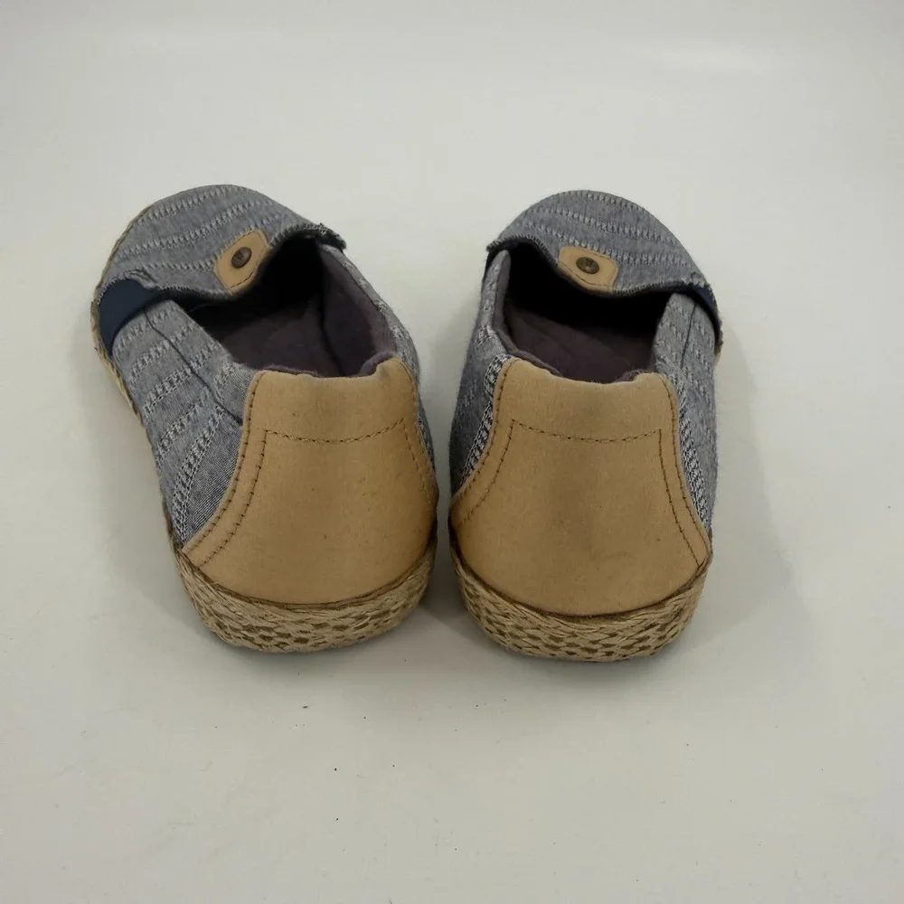 Grasshoppers Ortholite Espadrille Flats Womens Size 6.5M Blue Comfort Slip On
